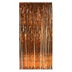 Orange Doorway Curtain made of metallic strands