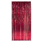 Red metallic Strand door way curtain.