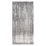 Silver Doorway Curtain made of metallic strands