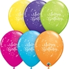 11" Birthday Shining Star Latex Balloons