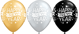 11" New Year Confetti Dot - Assorted