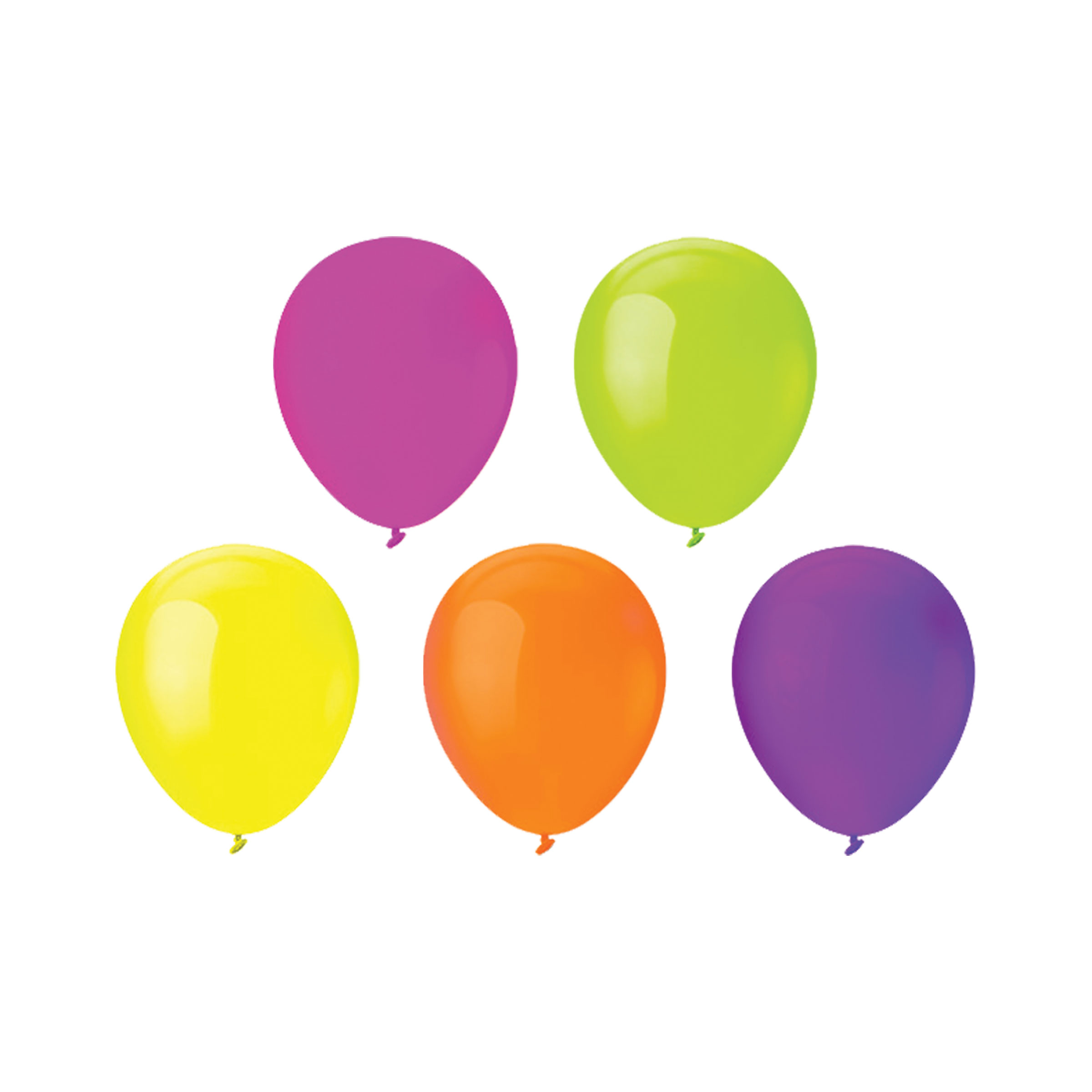 12" Assorted Neon Balloons