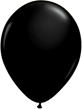 Black latex crystal balloons 