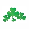 12" Foil Shamrock Cutout wall decorations for St. Patricks Day 