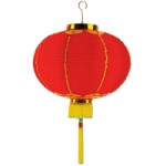 Red 12" Good Luck Lantern with Tassel
