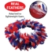12" Red, White & Blue Feather Wreath (Pack of 6) - 57903-RWB