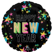 17" New Year Glow Foil Balloon (Pack of 10) 17 New Year Glow Balloons, New Year's Eve balloons, NYE balloons, Happy New Year balloons, New Year party decorations, balloon bouquet supplies, countdown party balloons, corporate event balloons, holiday party decorations, festive balloons, New Year's celebration décor, pack of 10 balloons, party balloons, Party Express