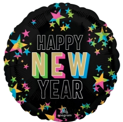 17" New Year Glow Foil Balloon (Pack of 10) 17 New Year Glow Balloons, New Years Eve balloons, NYE balloons, Happy New Year balloons, New Year party decorations, balloon bouquet supplies, countdown party balloons, corporate event balloons, holiday party decorations, festive balloons, New Years celebration décor, pack of 10 balloons, party balloons, Party Express