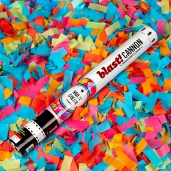 18" Multicolor Tissue Confetti Cannons