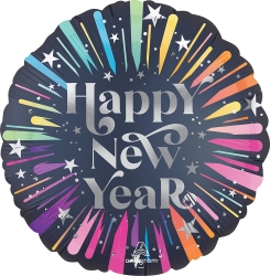 18" New Years Blast Foil Balloon (Pk of 10) 18 New Years Blast Balloons, New Years Eve balloons, NYE balloons, Happy New Year balloons, 18 inch foil balloons, New Year party decorations, countdown party balloons, balloon bouquet supplies, corporate event balloons, hotel New Years décor, restaurant holiday decorations, festive party balloons, New Years celebration decorations, pack of 10 balloons, Party Express