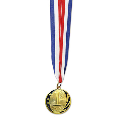 1st Place Gold Medal with Ribbon