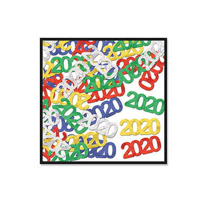 Multi Color "2020" Confetti