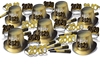 DISC-2020 Gold New Years Eve Party Kit for 50 2020 Gold New Years Eve Party Kit for 50, 2020, hat, tiara, party horns, horns, eyeglasses, party favor, new years eve, gold, black, wholesale, inexpensive, bulk