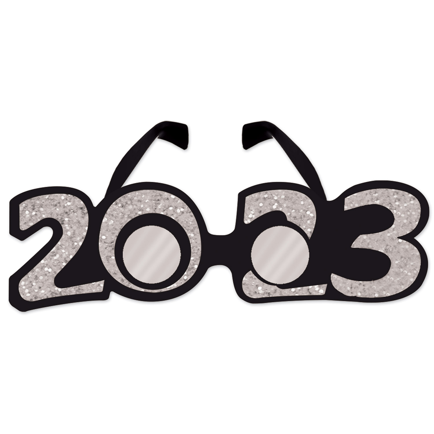 "2023" Glittered Plastic Eyeglasses