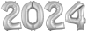 "2024" Mylar Balloon