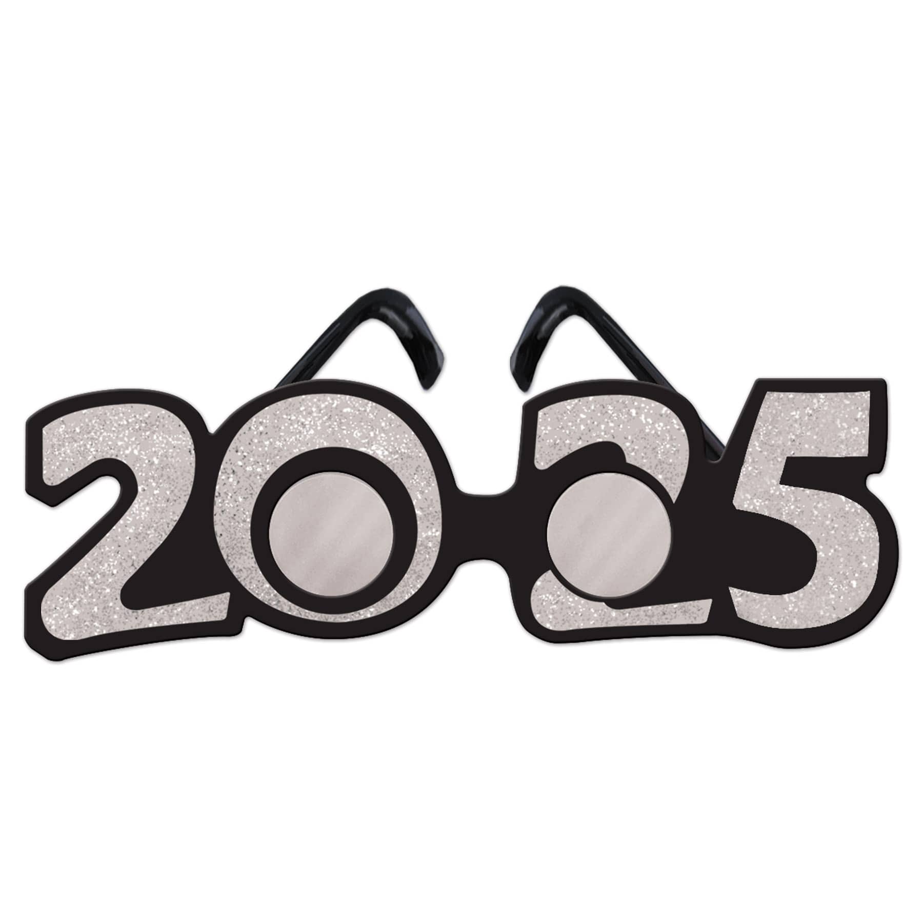 "2025" Glittered Plastic Eyeglasses