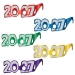 2027 Glittered Foil Eyeglasses
