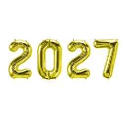 “2027” Gold Mylar Balloons 2027 Gold Mylar Balloons, 2027 balloons, gold foil number balloons, New Years Eve balloons, 2027 New Year decorations, gold number balloons, NYE party supplies, countdown party decorations, metallic gold balloons, New Years photo backdrop, corporate New Year décor, hotel party decorations, holiday balloons, New Years Eve party decorations, Party Express