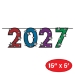 "2027" Multi-Color Streamer (Pack of 1) - 80121-27