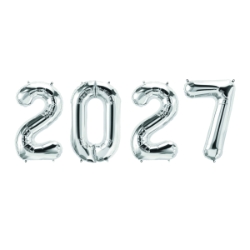 “2027” Silver Mylar Balloons 2027 Silver Mylar Balloons, 2027 balloons, silver foil number balloons, New Years Eve balloons, 2027 New Year decorations, silver number balloons, NYE party supplies, countdown party decorations, metallic silver balloons, New Years party décor, photo backdrop balloons, corporate New Year decorations, hotel New Years Eve supplies, Party Express