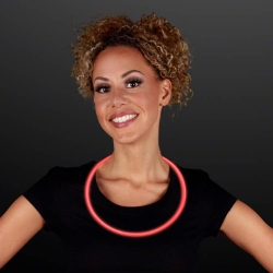 22" Red Glow Necklace (Pack of 50)  Glow Necklace, glow, necklace, red glow, party favor, july 4th, memorial day, patriotic, wholesale, inexpensive, bulk, valentines