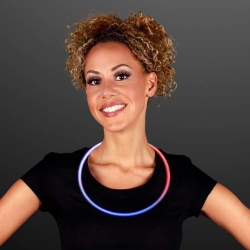22" Tri-Color Patriotic Glow Necklaces