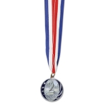 1st Place Silver Medal w/Ribbon