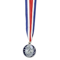 1st Place Silver Medal w/Ribbon