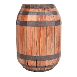 3-D Barrel Prop (Pack of 4) 3D barrel prop, barrel party decorations, western party décor, pirate decorations, Oktoberfest decorations, rustic party props, farmhouse décor party, themed event props, photo booth barrel props, Party Express decorations