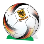 3-D Soccer Ball Centerpiece - Germany (Pack of 12) Germany centerpiece, German party décor, eagle shield decorations, black red yellow soccer centerpiece, 3-D centerpiece Germany, Printed Card Stock centerpiece, Germany party supplies, soccer table decorations, German themed décor, Party Express Germany centerpiece