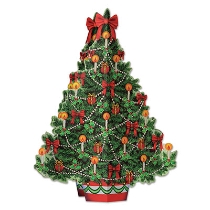 3-D Christmas Tree Centerpiece