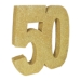 3-D Gold Glittered "50" Centerpiece 