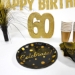 3-D Gold Glittered "60" Centerpiece (Pack of 6) - 54000-60GD