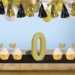  3-D Gold Glittered Number "0" Centerpiece (Pack of 6)   - 56249-0GD