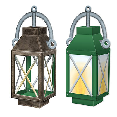 3-D Lantern Centerpiece printed on card stock material,