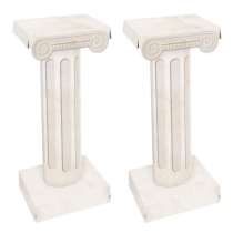 3-D Short Column Prop (Pack of 8) 3D short column prop, event column decorations, prom décor props, printed cardboard column, short stand-up prop, party column decorations, stage décor props, Party Express event décor