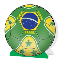 3-D Soccer Ball Centerpiece - Brasil (Pack of 12) Brasil centerpiece, Brazil party décor, green yellow soccer centerpiece, 3-D centerpiece Brasil, Printed Card Stock centerpiece, Brazilian party supplies, soccer table decorations, Brazil themed décor, Party Express Brasil centerpiece