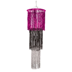 metallic shimmering chandelier