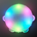 4" Little Light up Tambourine (Pack of 12) light up tambourine, LED tambourine, flashing musical toy, kids party tambourine, glow tambourine, light up music toy, Party Express tambourine, LED party favors, musical light toy, flashing tambourine for kids