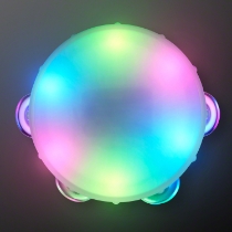 4" Little Light up Tambourine (Pack of 12) light up tambourine, LED tambourine, flashing musical toy, kids party tambourine, glow tambourine, light up music toy, Party Express tambourine, LED party favors, musical light toy, flashing tambourine for kids