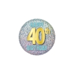 40th Birthday Button