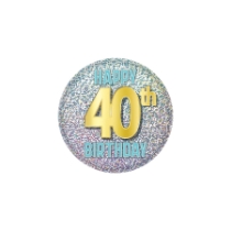 40th Birthday Button