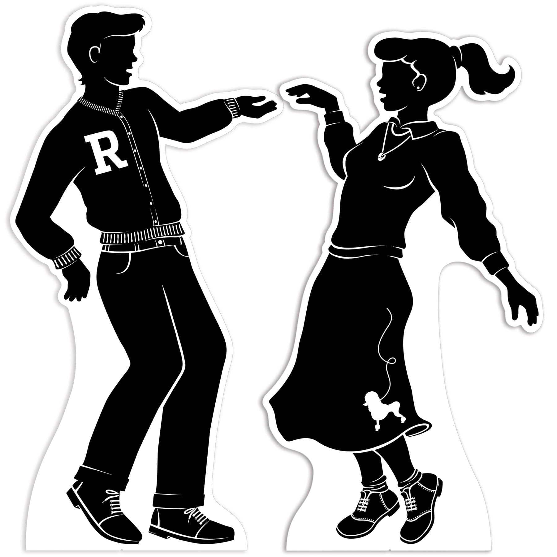 50s Dancing Silhouette Stand-Ups