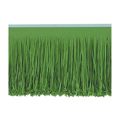 Tissue Fringe Drape made of green tissue material.