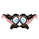 8-Bit Moustache & Eyes Eyeglasses