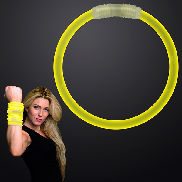 8 Inch Yellow Glow Bracelet
