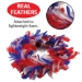 8" Red, White & Blue Feather Wreath (Pack of 6) - 57902-RWB