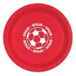 9" Soccer Paper Plates - Spain (Pack of 96) Spain soccer plates, soccer party supplies, Spain party decorations, 9 inch soccer plates, bulk soccer plates, sports theme party tableware, Spain fan party supplies, soccer birthday supplies, Party Express plates