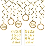Add-An-Age Whirls (Pack of 72) add an age whirls, birthday whirls, customizable birthday decorations, birthday swirl decorations, hanging birthday decorations, milestone birthday decor, birthday party supplies, age birthday decorations, ceiling swirl decorations, party hanging decorations, birthday room decorations, custom age party decorations, birthday celebration decor, pack of 72 whirls