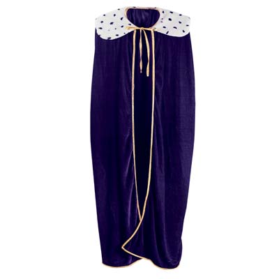 Blue Adult King/Queen Robe for a Medieval themed party
